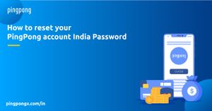 How to reset your PingPong account password